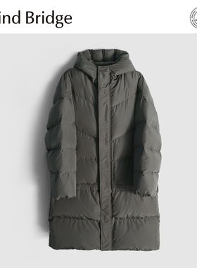 MindBridge90鸭绒/3D立体版型/冬季户外防风保暖长款羽绒服男MA7C