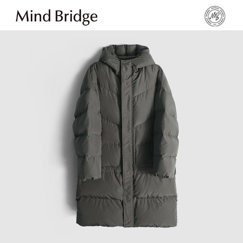 MindBridge90鸭绒/3D立体版型/冬季户外防风保暖长款羽绒服男MA7C