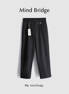 MindBridge【低饱和多巴胺】高端商务休闲西裤宽松直筒正装 M4008