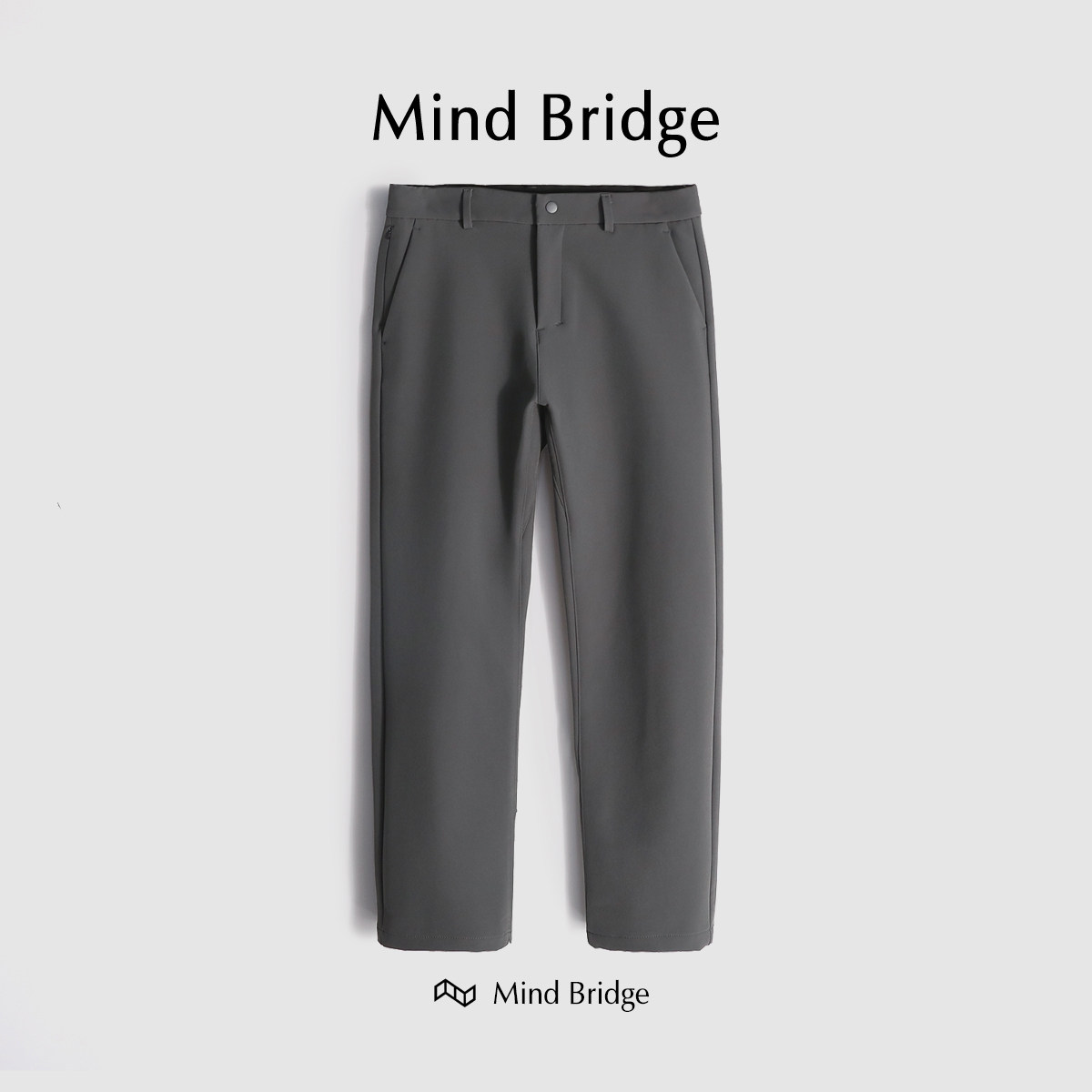 MindBridge【南法春至】户外防风保暖加绒弹力直筒休闲长裤 M4416