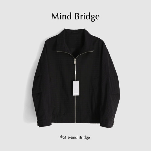 MindBridge翻领春休闲宽松潮夹克
