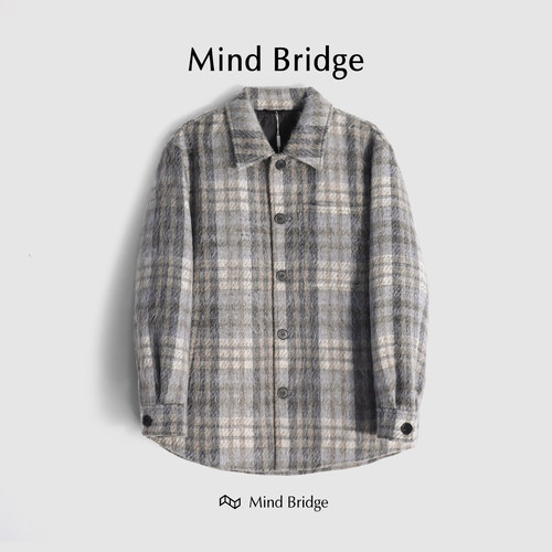 MindBridge短款防风保暖大衣羊毛