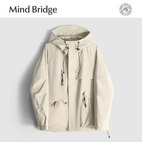 MindBridge【即将断码】春季户外防风运动休闲连帽夹克外套男MA26