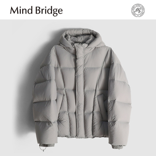 户外休闲防风保暖连帽羽绒服MAAY 冬季 MindBridge90鸭绒 棉感尼龙