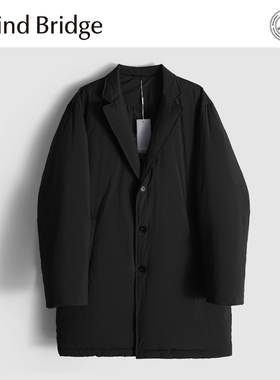 MindBridge90鸭绒/防钻绒/冬季商务休闲防风保暖中长款羽绒服MA5P