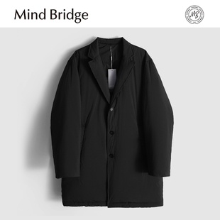 商务休闲防风保暖中长款 冬季 羽绒服MA5P 防钻绒 MindBridge90鸭绒