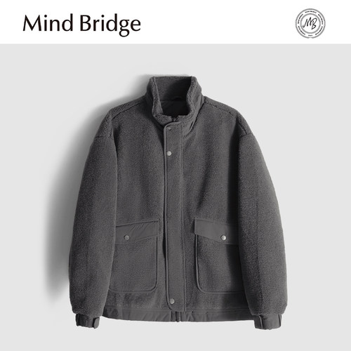 MindBridge【暖茶】300g立领摇粒绒防风保暖轻薄羽绒外套冬 M4462
