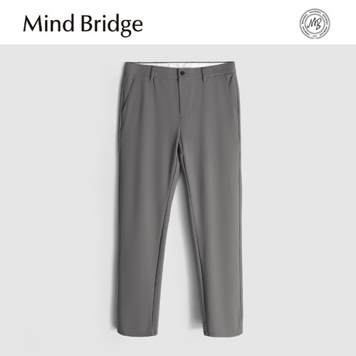 MindBridge【80'new york】夏季桑蚕丝弹力商务休闲直筒长裤 MA2F