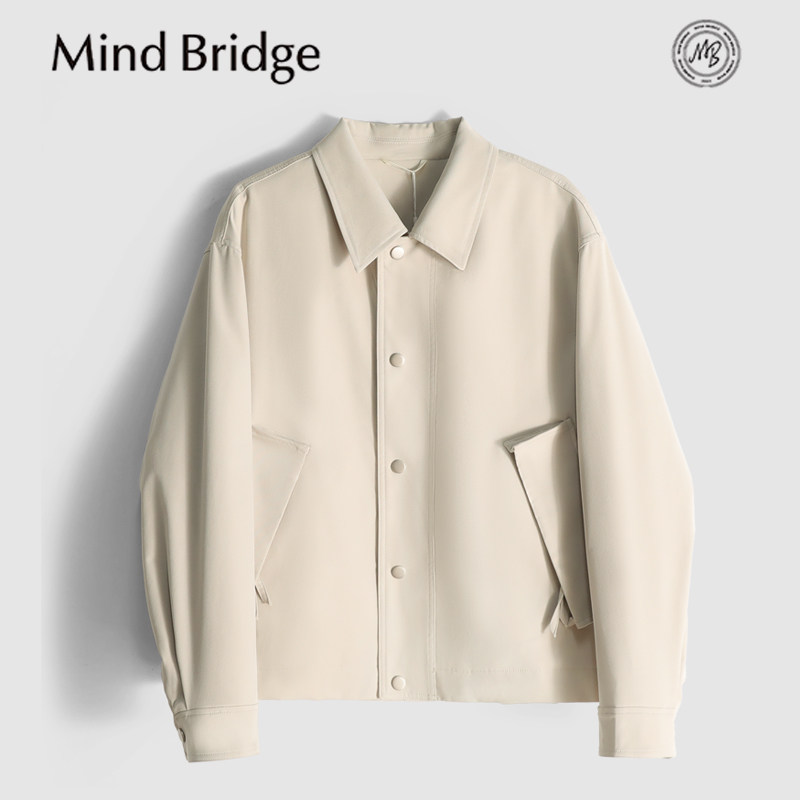 MindBridge绵羊毛/耐磨抗皱/冬季防风保暖商务休闲棉服夹克男MAD8