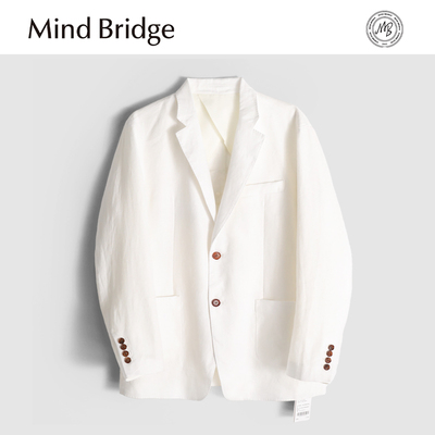 MindBridge【100%天然亚麻】商务休闲西服男士吸湿透气小西装MA33