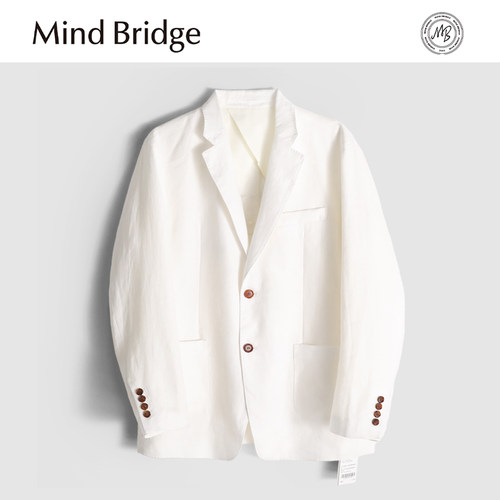 MindBridge【100%天然亚麻】商务休闲西服男士吸湿透气小西装MA33