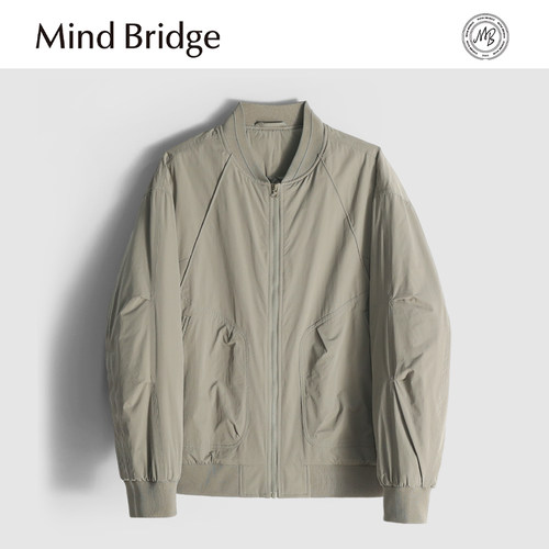 MindBridge高密梭织/防刮耐磨/冬季防风保暖棒球领棉服夹克男MA7J