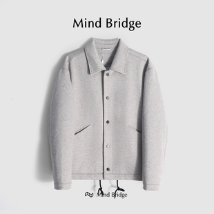 M4220 绵羊毛宽松休闲翻领夹克外套保暖 MindBridge 鸢尾园游会