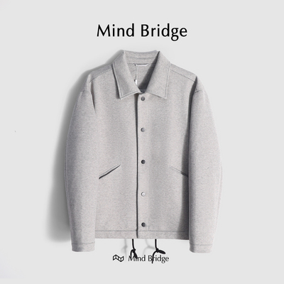 MindBridge翻领秋冬休闲夹克羊毛