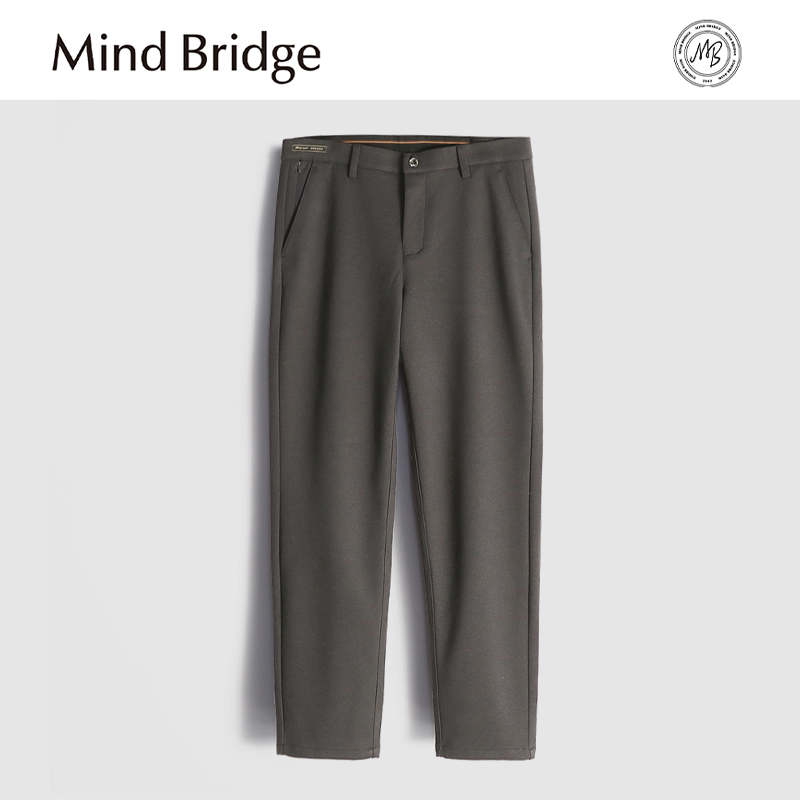 MindBridge 绵羊毛莱赛尔混纺/秋冬男士弹力直筒商务休闲西裤MAB5