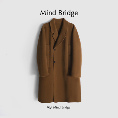 MindBridge羊毛冬呢大衣防风保暖