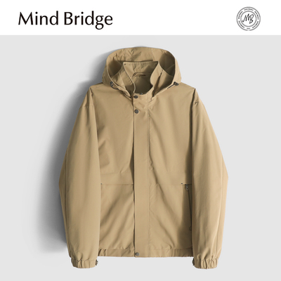 MindBridge【都灵街头】户外运动休闲连帽防风夹克男耐磨抗皱MA21