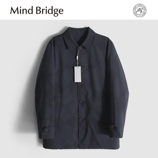 鸭绒羽绒服防风保暖 商务休闲中长款 M4436 基础经典 MindBridge