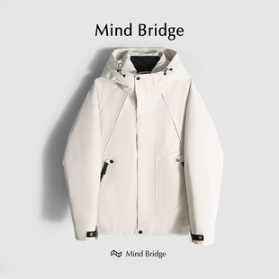 鸭绒羽绒服冬 户外防风保暖加厚短款 M4353 觅雪寻冬 MindBridge