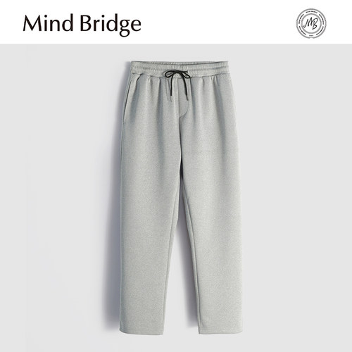 MindBridge 定织弹力针织面料/秋季户外运动抗皱直筒休闲长裤MA9X