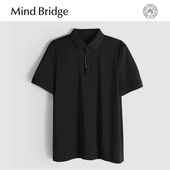 225克桑蚕丝 夏季 凉感休闲翻领短袖 MindBridge T恤POLO衫 男MA4L