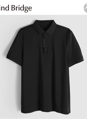 MindBridge【225克桑蚕丝】夏季凉感休闲翻领短袖T恤POLO衫男MA4L