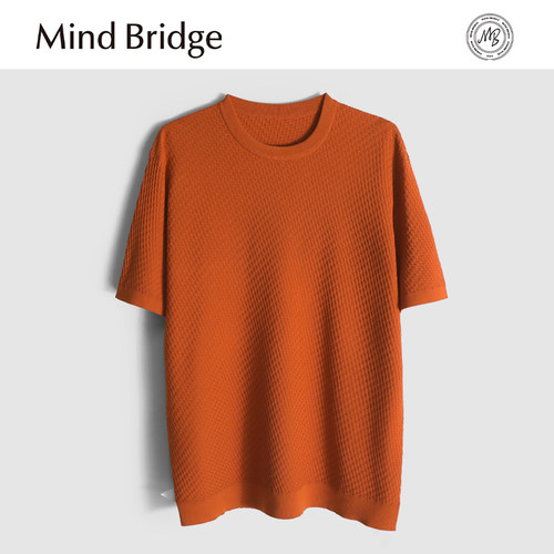 MindBridge【清凉肤感】夏季商务休闲圆领针织短袖T恤男透气 MA3U