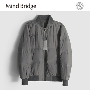 M4437 棒球领灰鸭绒轻薄羽绒夹克保暖冬 MindBridge 吉普赛人生