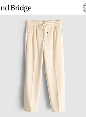 MindBridge羊毛混纺/触感轻柔/秋冬防风保暖宽松直筒休闲卫裤MABT