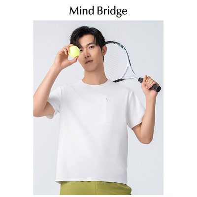 MindBridge短袖休闲运动青年T恤