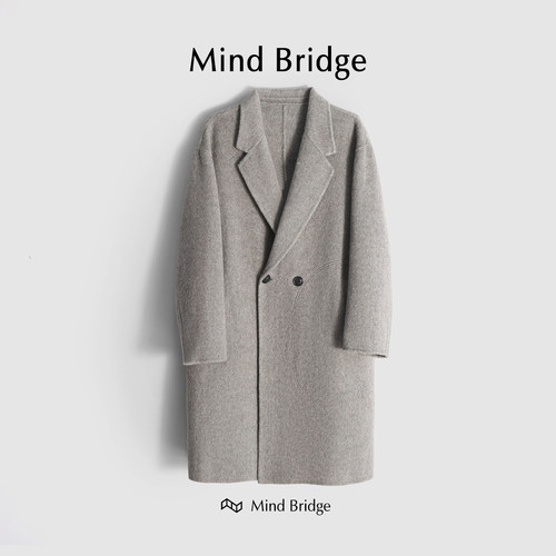 MindBridge绵羊毛呢大衣防风保暖