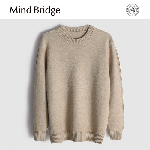 MindBridge绵羊毛/48支双股/秋冬重磅保暖内搭针织衫打底毛衣MA85