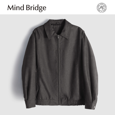 MindBridge【即将断码】春季防风保暖商务休闲PU皮夹克翻领男MA3E