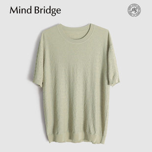 MindBridge纯天然纤维素纤维/宽松休闲圆领针织短袖T恤POLO衫MB67