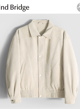 MindBridge90鸭绒/PU皮/冬季防风保暖翻领休闲麂皮绒羽绒夹克MACX