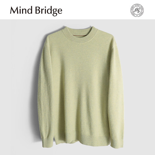 MindBridge羊绒羊毛混纺/2股16支秋冬圆领保暖内搭打底针织衫MA6S