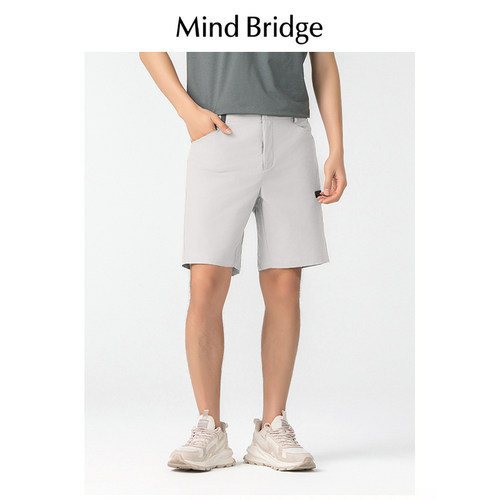MindBridge短袖休闲透气直筒五分