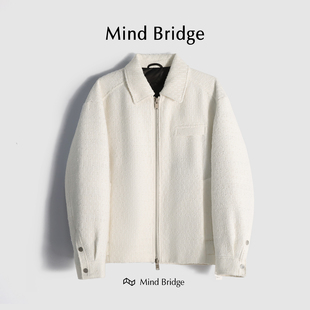 M4287 高端羊毛针织白鸭绒羽绒服夹克男 MindBridge 初冬甜芝士