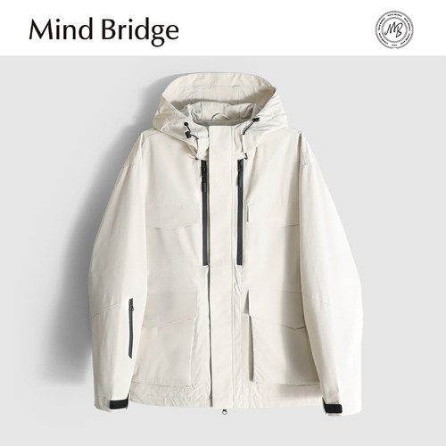 MindBridge【romeo's secret】户外防风休闲连帽夹克微弹耐磨MA1L
