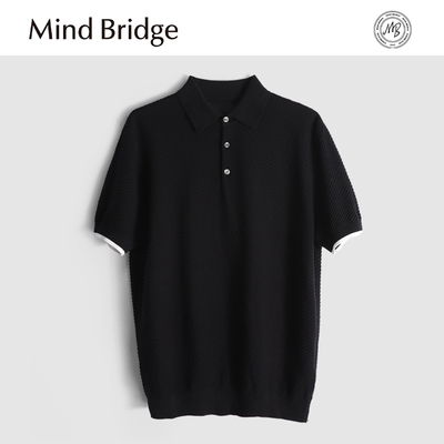 MindBridge【100%全棉】夏季商务休闲短袖T恤POLO衫抗皱透气 MA0U