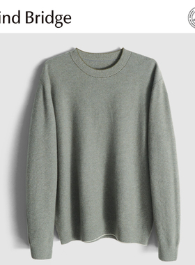 MindBridge绵羊毛/山羊绒/高克重混纺纱线秋冬休闲保暖针织衫MA6Q