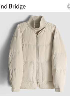MindBridge90鸭绒/防刮耐磨/冬季防风保暖休闲立领羽绒夹克男MAAD