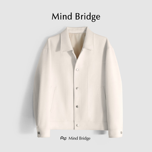 MindBridge翻领春宽松休闲夹克潮