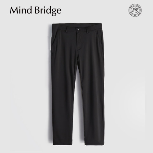 MindBridge质地轻薄/自带垂感/高弹力商务直筒休闲裤抗皱耐磨MB2B