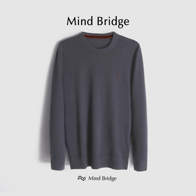 MindBridge休闲绵羊毛针织衫保暖