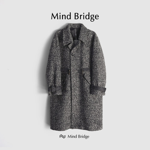 MindBridge羊毛冬呢大衣防风保暖