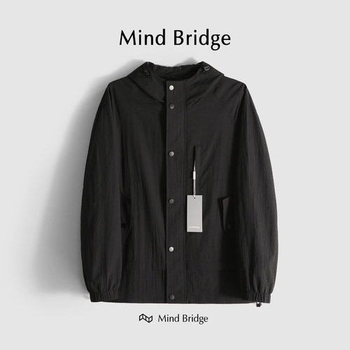 MindBridge连帽春宽松休闲夹克潮