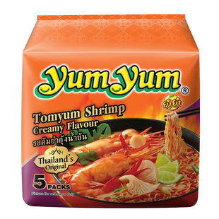 养养冬阴功方便面酸辣虾味浓汤泰国进口泡面速食70g*10袋