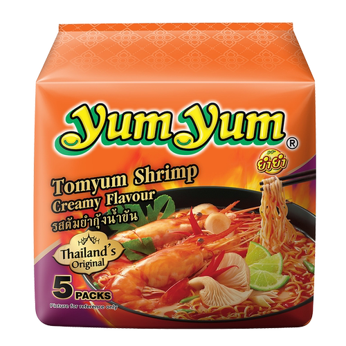 养养冬阴功方便面酸辣虾味浓汤泰国进口泡面速食70g*10袋