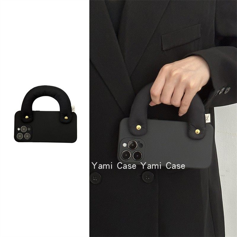 高级感ins简约纯色充棉手腕17promax适用苹果15promax手机壳13pro新款16韩ins风12时尚软胶11全包防摔x保护套,3C数码配件,手机保护套/壳,淘宝优惠券,粉丝福利购,淘宝优惠卷